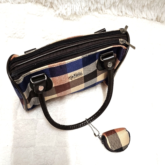 HCC Mini Handbag Y2k Plaid EUC Cute Purse - Picture 5 of 5